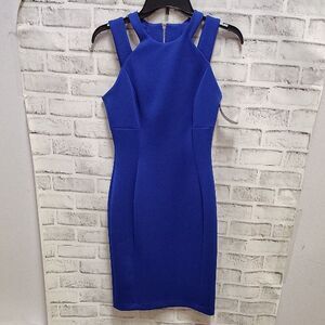 Calvin Klein Blue Halter Mini Dress for Cocktail